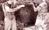 Ankito e ator não identificado em 'O Rei do Movimento', de Victor Lima e Hélio Barrozo Netto, 1955. Fotógrafo não identificado. Acervo Ankito 