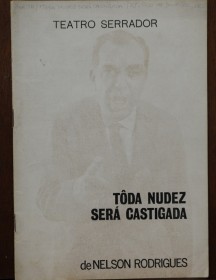 Programa da peça Toda Nudez Será Castigada, 1965. Cedoc/Funarte