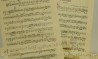 Sobreposições manuscritas na partitura do baião Paraíba mostram as mudanças feitas nas músicas para atender à cena