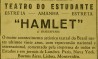 Anúncio em jornal paulista convida para Hamlet